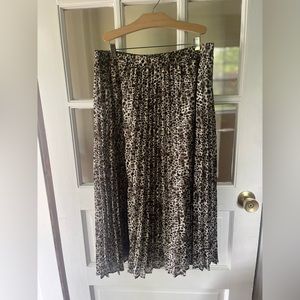 A New Day animal print midi skirt